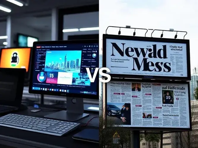 Online vs traditional advertising Sri Lanka